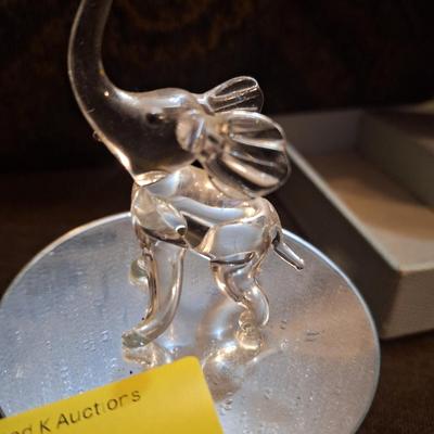 Sale Photo Thumbnail #121: Musical glass elephant
