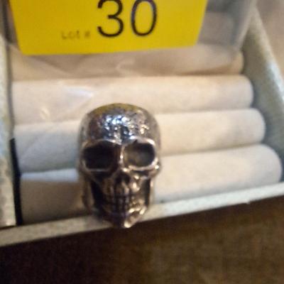 Sale Photo Thumbnail #139: skull ring sz 10