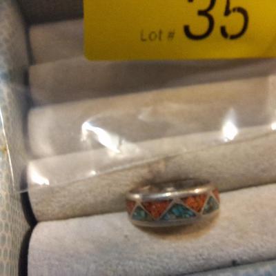 Sale Photo Thumbnail #167: no markings but looks to be inlay turqouise and corral