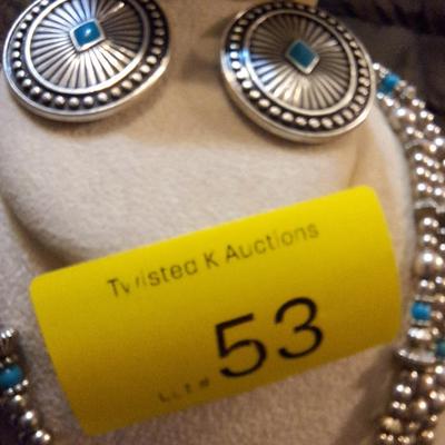 necklace and earring set