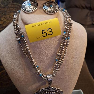 Sale Photo Thumbnail #246: necklace and earring set