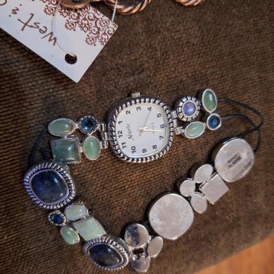 bracelets and watch