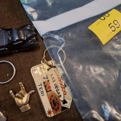hotwheels, keychains and misc