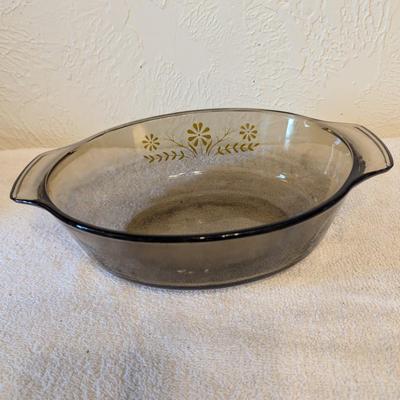 Glassbake Oval Daisy Casserole dish