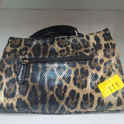 Animal print handbag