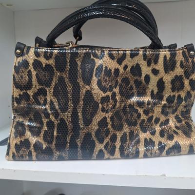 Animal print handbag