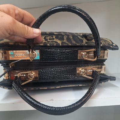 Animal print handbag
