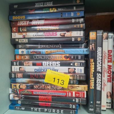bundle of DVDs