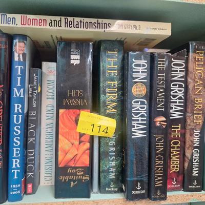 bundle of books- John Grisham and others