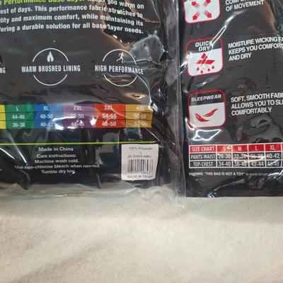 2 pkgs Thermal underwear sets