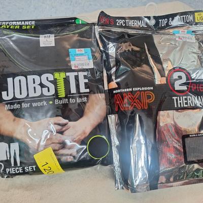 2 pkgs Thermal underwear sets