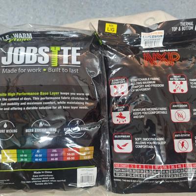 2 pkgs Thermal underwear sets