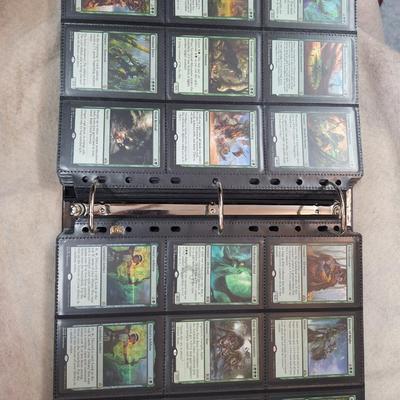 Magic the gathering binder of cards