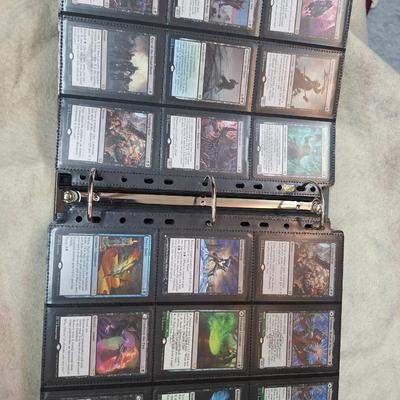Magic the gathering binder of cards