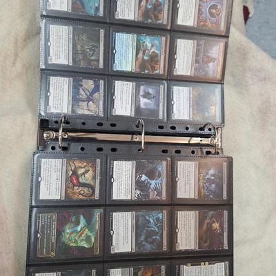 Magic the gathering binder of cards