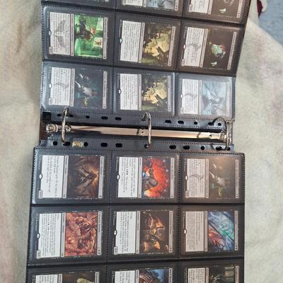Magic the gathering binder of cards