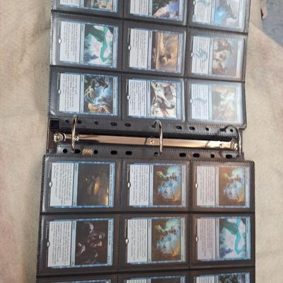 Magic the gathering binder of cards