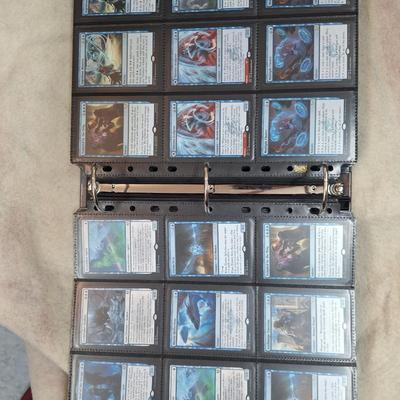 Magic the gathering binder of cards