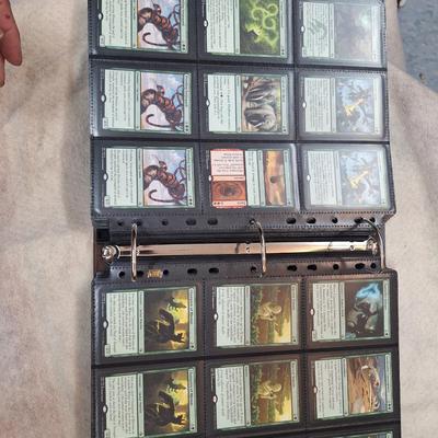 Magic the gathering binder of cards