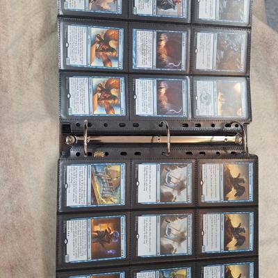 Magic the gathering binder of cards
