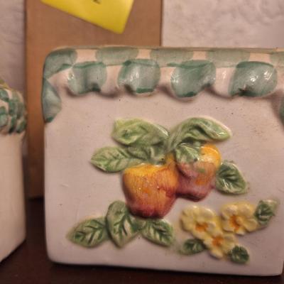 napkin holder and salt and pepper shaker