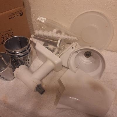 KitchenAid attachments - see all photos.
