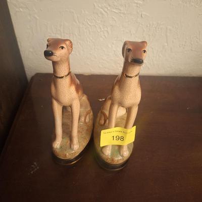 Vintage Fitz and Floyd Whippets- set of 2