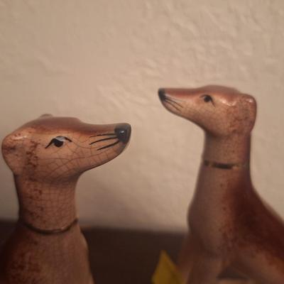 Vintage Fitz and Floyd Whippets- set of 2