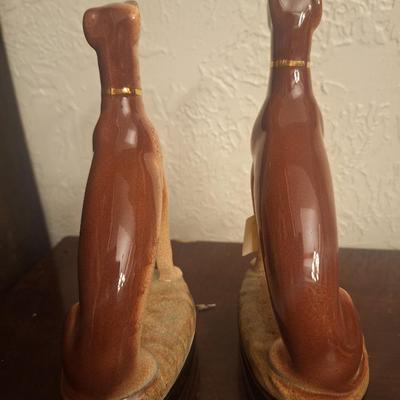 Vintage Fitz and Floyd Whippets- set of 2