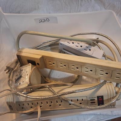 power strips and ext cord