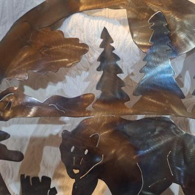 Laser cut metal wall art - Bear