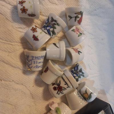 tiny porcelain thimbles