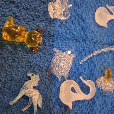 various glass miniatures