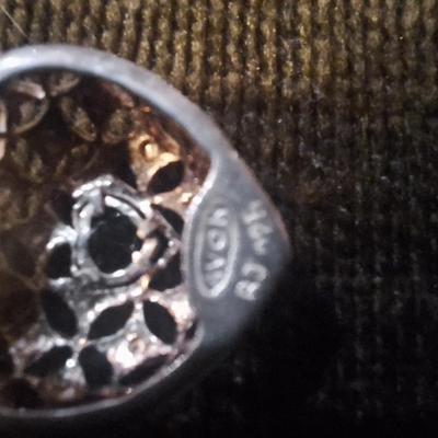 Vintage sterling silver heart pendant from Avon