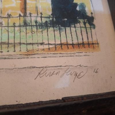 Framed Art Print of a church