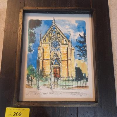 Framed Art Print of a church