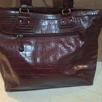 Covington handbag- croc pattern