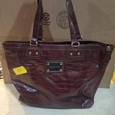 Covington handbag- croc pattern