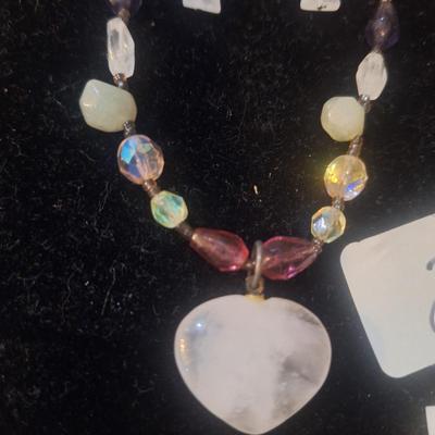 Beaded Necklace and earrings