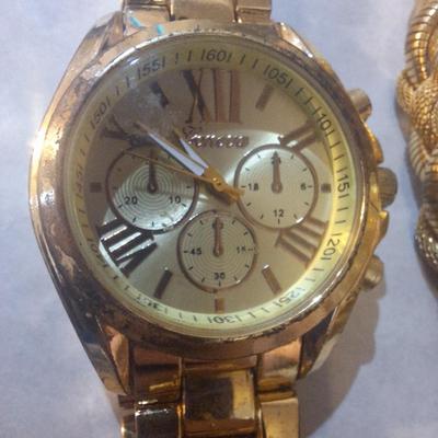 misc jewelry bundle - watch needs new battery= untested