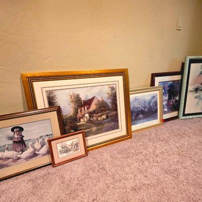 Various Scenic Framed Art