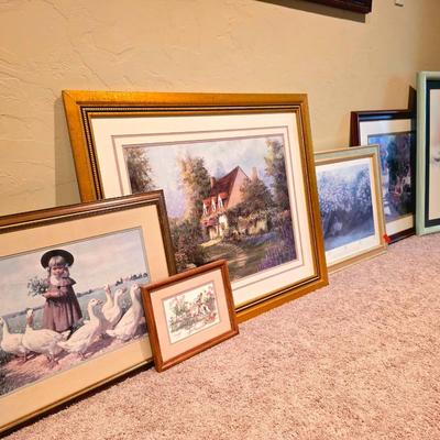 Various Scenic Framed Art