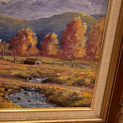 2 Mountain Scene Framed Art