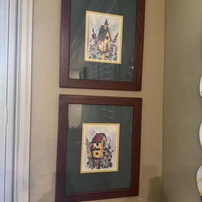 2 Birdhouse Framed Prints