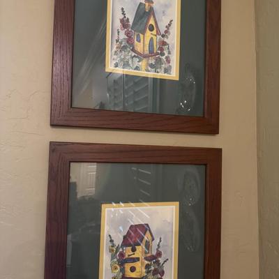 2 Birdhouse Framed Prints
