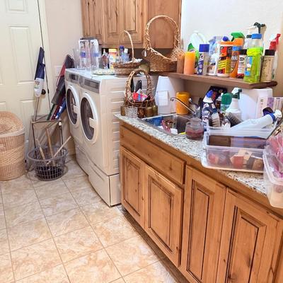 Sale Photo Thumbnail #95: - Shelving is not included. 

NO CHERRY PICKING or taking ONLY the items you want and leaving the rest! Please arrive with enough time to load. Bring boxes/any tools to assemble /dolly/people to help load/etc.
- Questions? Call Candice at (918)346-2284 or