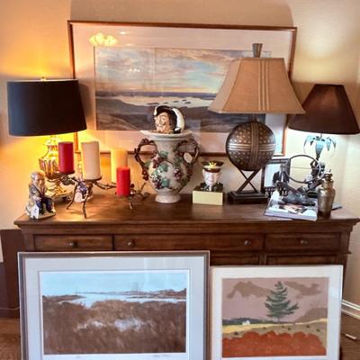 Sale Photo Thumbnail #100: - Buffet/dresser behind the art is sold so it is not included. 

NO CHERRY PICKING or taking ONLY the items you want and leaving the rest! Please arrive with enough time to load. Bring boxes/any tools to assemble /dolly/people to help load/etc.
- Question