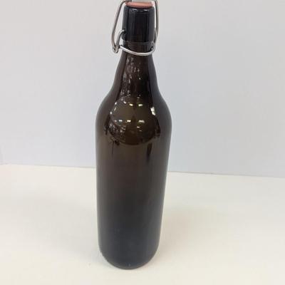 4 - Brown Beer Bottles With Lids
