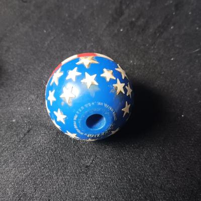 1969 "WIZZZER, WORLD'S WILDEST WHIRLER" TOY TOPS PLUS VINTAGE WOODEN TOP