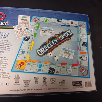 GREELEY-OPOLY BOARD GAME